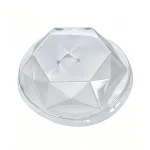 PET Diamond Dome Lid (Cross Slot)
