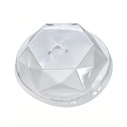PET Diamond Dome Lid (Cross Slot)