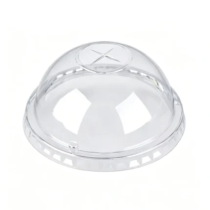 PET Hemisphere Dome Lid (Cross Slot)