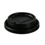90mm PP Multifunctional Chain Store Cup Lid (Black)