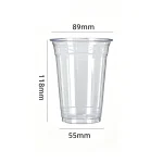 89-400 PET Cold Drink Clear Cup