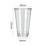 89-500 PET Cold Drink Clear Cup