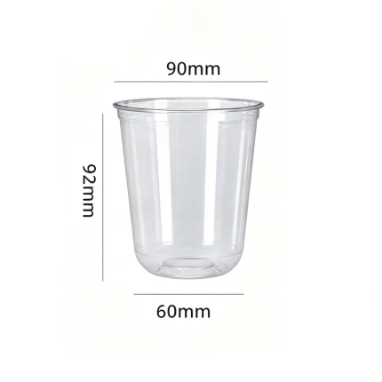 90-360 PET U-Shaped Clear Cup