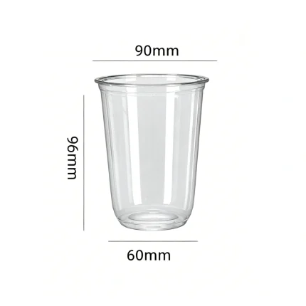 90-400 PET U-Shaped Clear Cup
