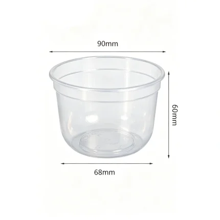 90-260 PP Injection Molded U-Shaped Clear Cup