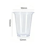 90-300 PP Vacuum Formed Clear Cup