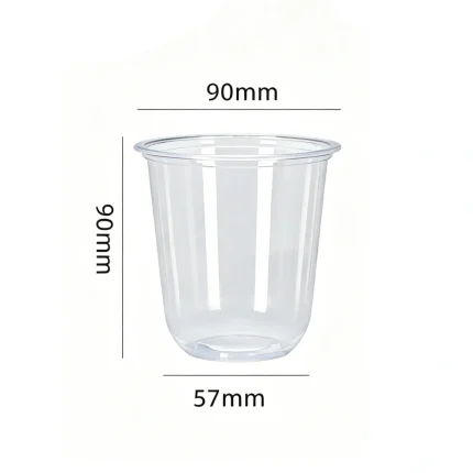 90-320 PP Vacuum Formed U-Shaped Clear Cup
