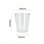 90-340 PP Injection Molded Light Clear Cup