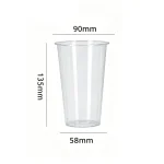 90-480 PP Injection Molded Light Clear Cup