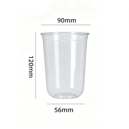90-470 PP Injection Molded U-Shaped Clear Cup