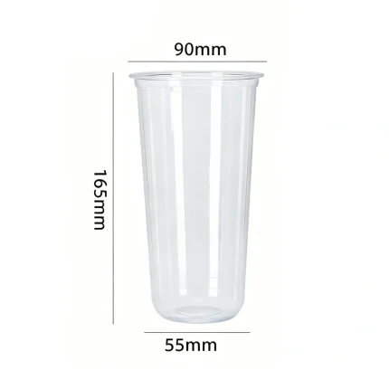 90-630 PP Vacuum Formed U-Shaped Clear Cup