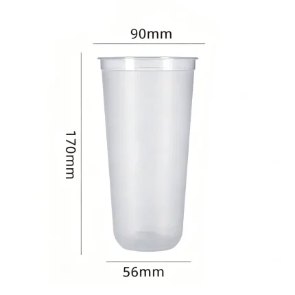 90-650 PP Injection Molded U-Shaped Matte Cup