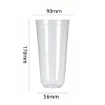 90-650 PP Injection Molded U-Shaped Clear Cup