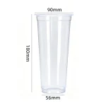 90-650 PP Vacuum Formed Clear Cup