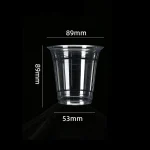 89-300 Gobelet en PET transparent pour boissons froides