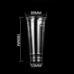89-650 Gobelet en PET transparent pour boissons froides