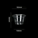 92-200 Gobelet en PET transparent pour boissons froides