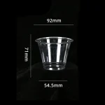 92-280 Gobelet en PET transparent pour boissons froides