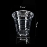 93-360 Gobelet en PET transparent pour boissons froides