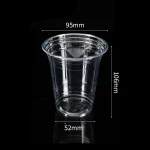 95-360 Gobelet en PET transparent pour boissons froides