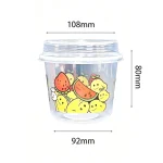 108mm Clear PP Dessert Bowl (Tall-Profile)