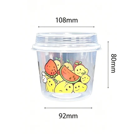 108mm Clear PP Dessert Bowl (Tall-Profile)
