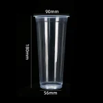 90-650 PP - Gobelet droit transparent sous blister