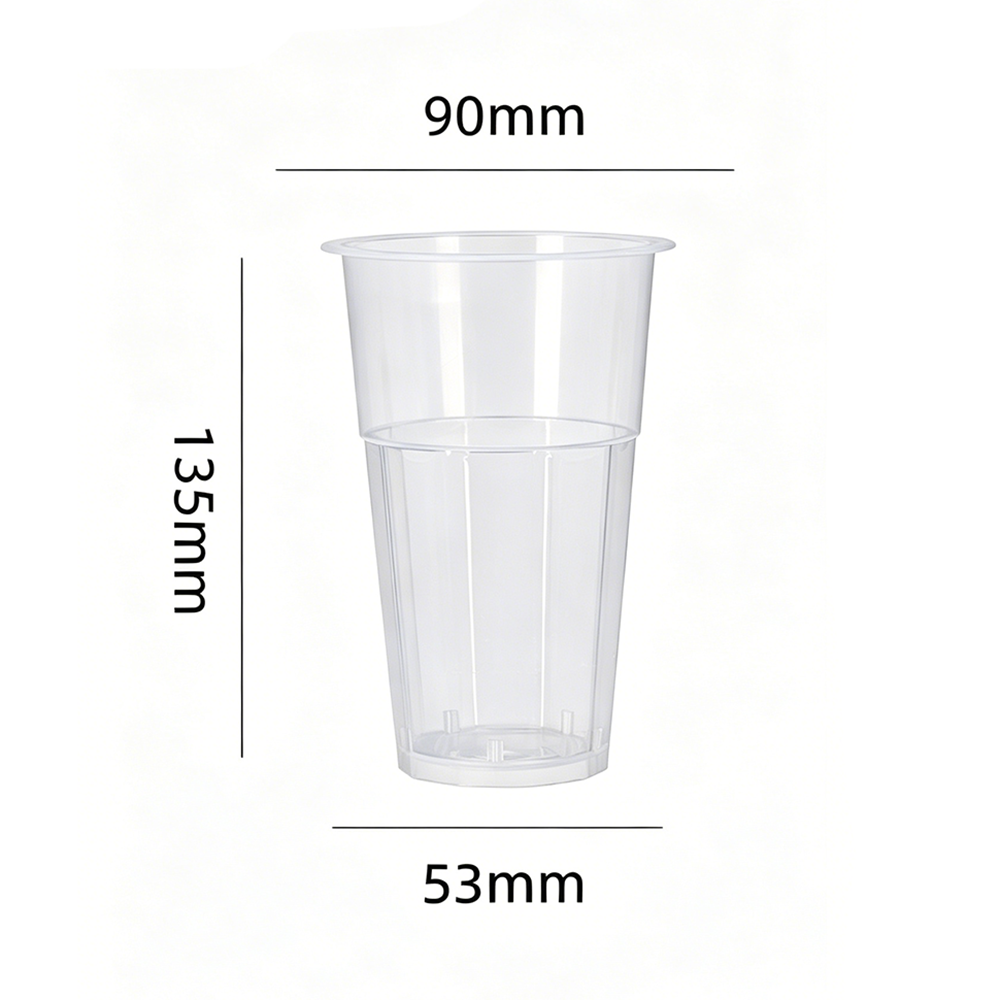PP9013-DEC 90-420 PP Injection Molded Decagonal Clear Cup - 图片 1