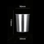 90-500 PP Injection Straight Matte Metallic Film Cup