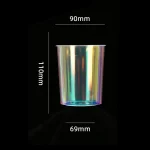 90-500 PP Injection Straight Bright Rainbow Iridescent Film Cup