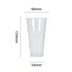 90-500 PP Injection Molded Octagonal Light Clear Cup