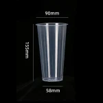 90-550 PP Injection Straight Clear Gloss Cup