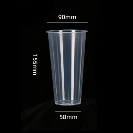 90-550 PP Injection Straight Clear Gloss Cup