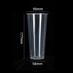 90-650 PP Injection Straight Clear Gloss Cup