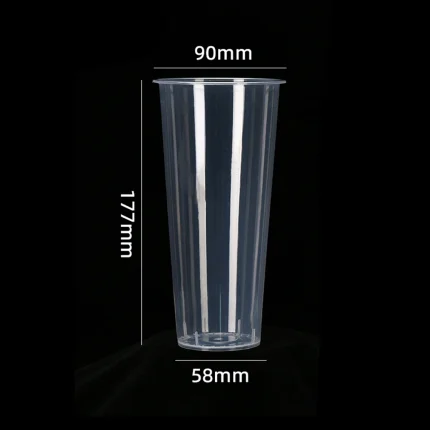 90-650 PP Injection Straight Clear Gloss Cup