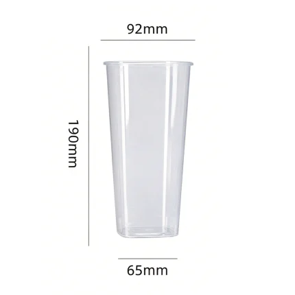 92-1000 PP Injection Molded Square Clear Cup