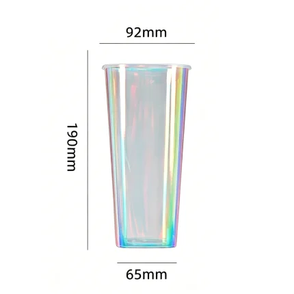 92-1000 PP Injection Molded Square Iridescent Film Inner Cup